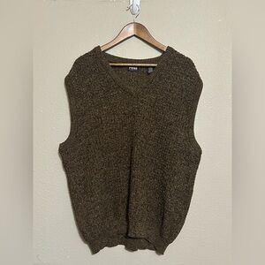 PING Collection V-Neck Golf Knit Sweater Vest Men’s Size XL Brown